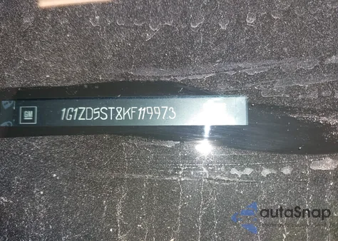 2019 Chevrolet Malibu Lt из США, поврежденный, VIN 1G1ZD5ST8KF119973